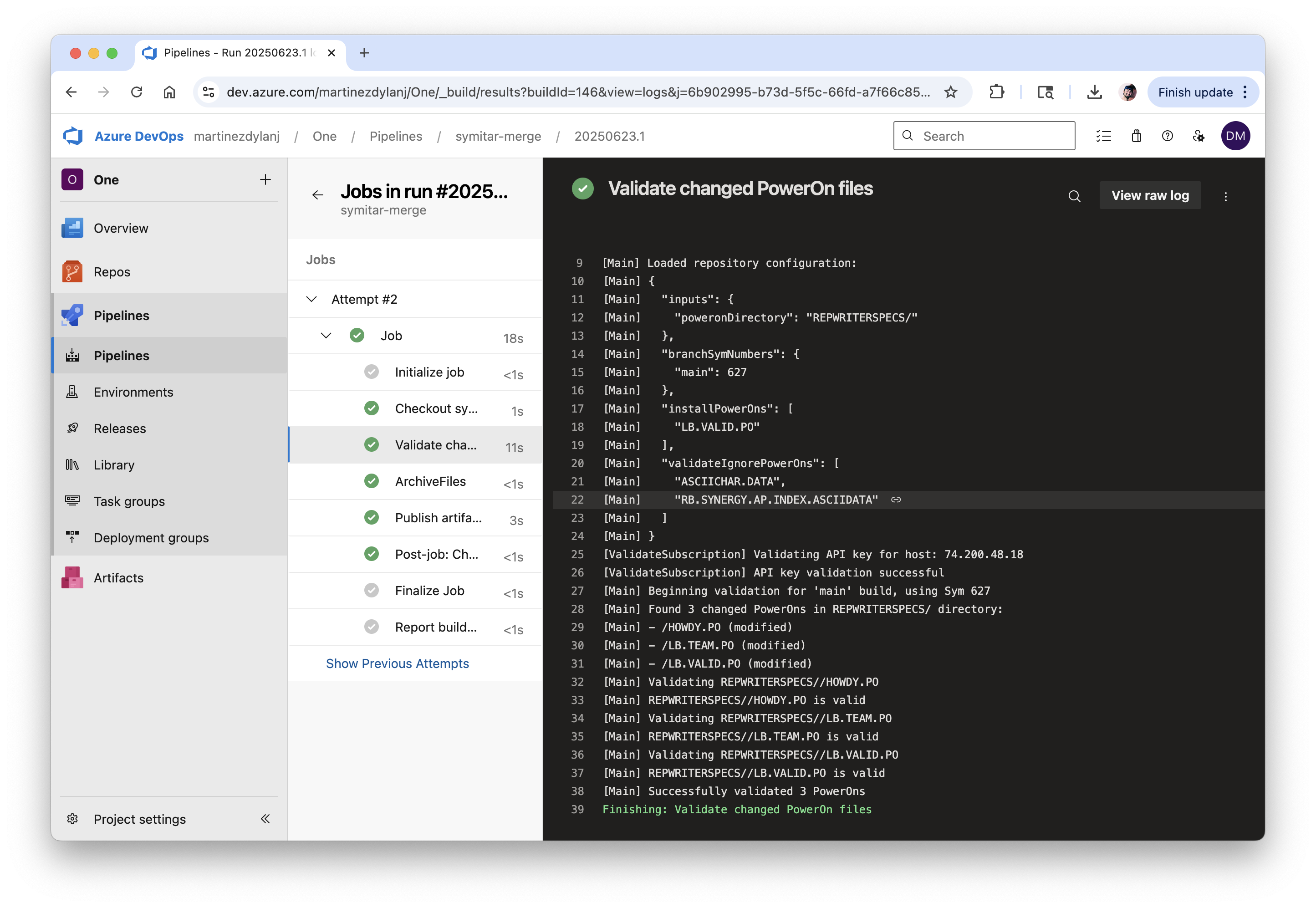 Passing validation when creating a Symitar Official Build
